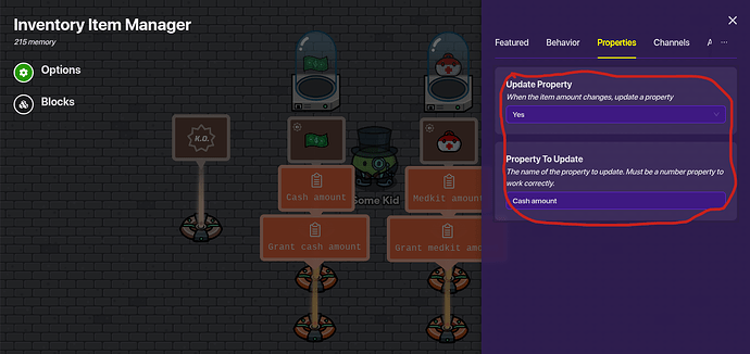 item manager settings