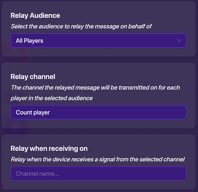 Player Counter Relay