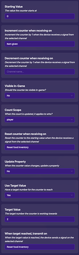 Stats granted counter