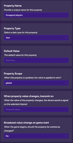Swapped Players Property
