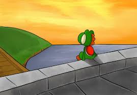 yoshi watching the sunset! : r/Mario